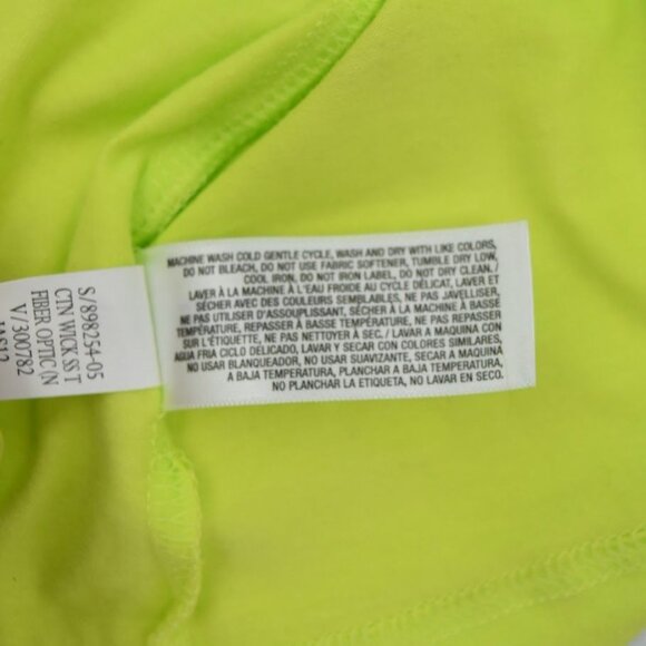 Old Navy Active Top Womens M Moisture Wicking Stretch Yellow Green New - Picture 6 of 7